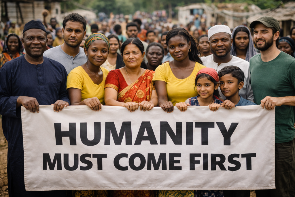 Humanity Must Come First