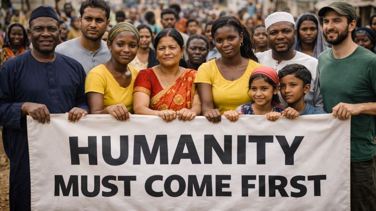 Humanity Must Come First