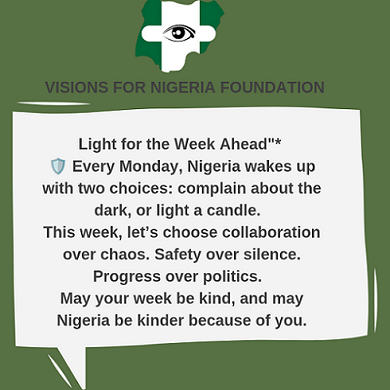 LIGHT FOR THE WEEK AHEAD